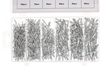 РУЧНОЙ ЗАКЛЕПОЧНИК НАБОР АЛЮМИНИЕВЫХ ЗАКЛЕПОК 400 шт.