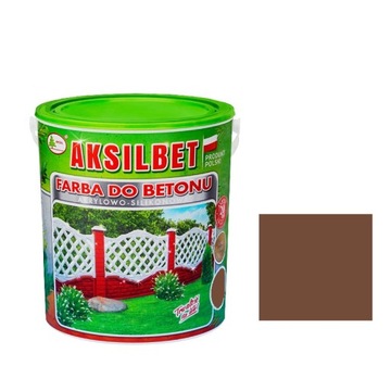 FARBA AKSILBET BETONU OGRODZEŃ 2,5L KLINKIER CIEMNY