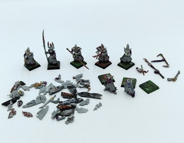 Warhammer Fantasy Battle Dark Elves zestaw 7 figurek i części plastik