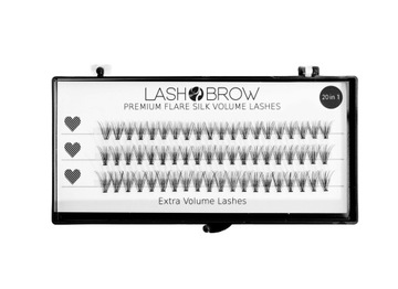Lash Brow Rzęsy Kępki Extra Volume Lashes 20w1 KLEJ GRATIS