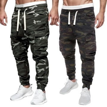 Men'S Loose Camouflage Pocket Jeans Pants Fashion