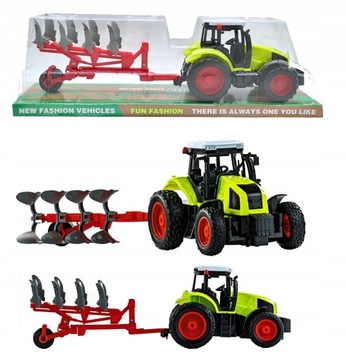 ТРАКТОР С ПРИВОДОМ + СЕЛЬСКОХОЗЯЙСТВЕННАЯ МАШИНА ПЛУГ 6133. ПОДАРОК