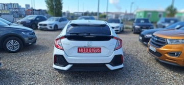Honda Civic X Hatchback 5d 1.0 VTEC TURBO 126KM 2019 Honda Civic biala perla 1,0 i-vtec ledy duza navi, zdjęcie 6
