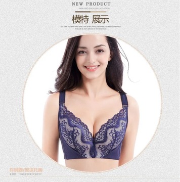 Hand-held palm print cup big size bra PP point des