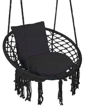 ПОДВЕСНОЙ САДОВЫЙ СТУЛ, КАЧЕЛИ ГНЕЗДО АИСТА, ДЛЯ ДОМАШНЕГО САДА С ПОДУШКОЙ