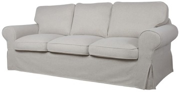 Pokrowiec Ikea Ektorp 3 nierozkładany Szary jasny