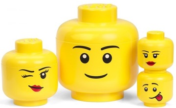 КОНТЕЙНЕР LEGO BIG HEAD L BOY BOY 27 СМ ОБЪЕМОМ 8,5 Л