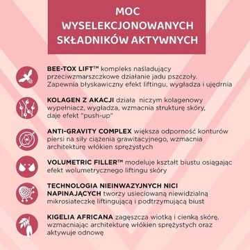 Serum powiększające poprawiające strukturę biustu push-up eveline