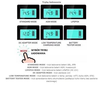 Зарядное устройство Toyama 6A 12V для гелевых и LiFePO4 аккумуляторов