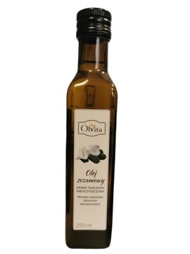OlVita Olej sezamowy zimno tłoczony - 250 ml
