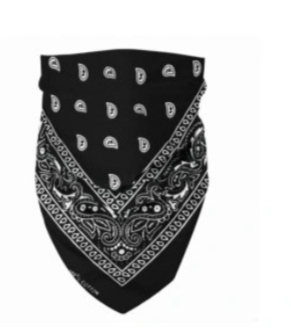 BANDANA CHUSTKA BANDAMA BANDAMKA APASZKA czarna