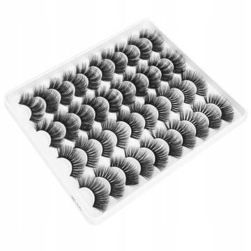 20 пар многоразовых накладных ресниц.