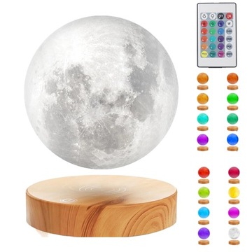 LEWITACJA MAGNETYCZNA ŚWIATŁO KSIĘŻYCA RGB 16 KOLORÓW Z PILOTEM