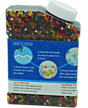 20000 ШТ. ЦВЕТНЫХ ШАРИКОВ ГИДРОГЕЛЕВОГО ГЕЛЯ ДЛЯ УКРАШЕНИЙ