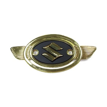 EMBLEMAT ZBIORNIKA PALIWA SUZUKI, ZŁOTO-CZARNY