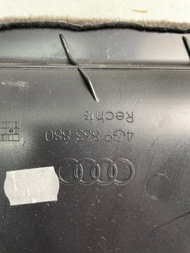 AUDI A6 C7 TAPICERKA BAGAZNIKA LEWA PRAWA BRĄZOWA