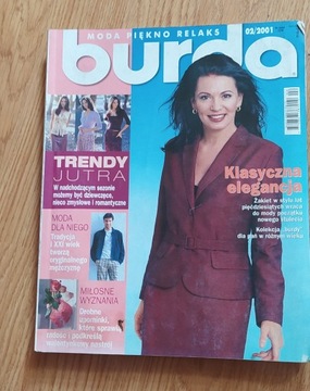 Burda moda piękno relaks 2 2001 moda Komunia św.