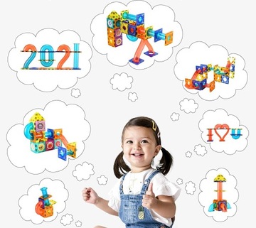 МАГНИТНЫЕ БЛОКИ ДЛЯ ШАРОВ 110 штук размера XXL