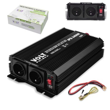 Конвертер автомобиля 12 В 230 В 1700 Вт/3400 Вт синус Modyf. Компьютерный обогреватель