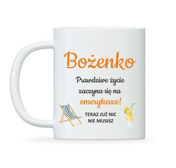 kubek EMERYTA, PREZENT przejście na emeryturę
