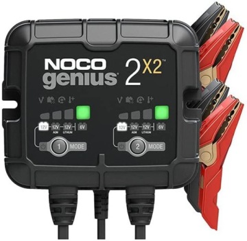 NOCO GENIUS 2X2 6V 12V 4A 2X 2A ЗАРЯДНОЕ УСТРОЙСТВО ДЛЯ ДВУХ АККУМУЛЯТОРОВ