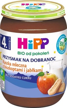 HiPP BIO Przysmak na dobranoc kaszka z biszkoptami