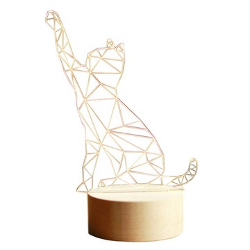 Stołowa lampka do czytania Home 3D LED Cat Night Light