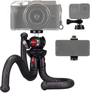 Statyw do aparatu telefonu tripod elastyczny trzema nóżkami smartfona GOPRO