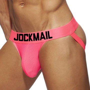 AC PUMP JOCKMAIL JOCKSTRAP XXL RÓŻOWY NEON MESH