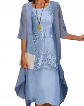 DAMSKA elegancka Cekiny suknia wieczorowa Nowa,3XL
