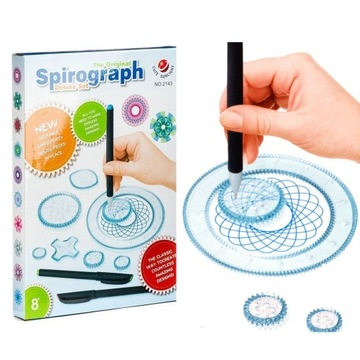SPIROGRAF ZESTAW DO RYSOWANIA DLA DZIECI PISAKI MAZAKI ZABAWKA EDUKACYJNA