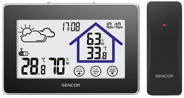 Метеостанция SENCOR SWS2999, ЖК-часы с прогнозом погоды