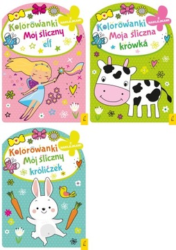 Kolorowanka. Moja śliczna krówka PAKIET 3