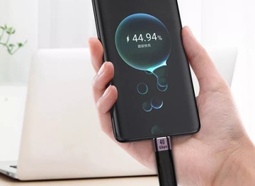 USB-C USB4 КАБЕЛЬ БЫСТРОЙ ЗАРЯДКИ 100 Вт, 40 Гбит/с, 8K, 13,8 см