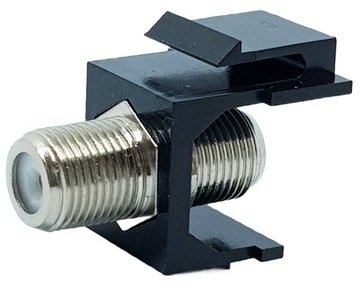 10x модуль KEYSTONE F-F черный, розетка, разъем