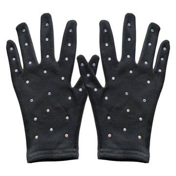 Непрозрачные черные перчатки