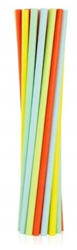 Бумажные трубочки для питья BIO, разноцветная смесь