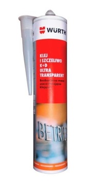 WURTH klej i szczeliwo K+D ULTRA 290 ml BEZBARWNY