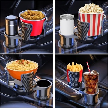 АВТОМОБИЛЬНЫЙ ДЕРЖАТЕЛЬ ДЛЯ НАПИТКОВ ВРАЩАЮЩИЙСЯ НА 360° 2В1 С ПРОТИВОСКОЛЬЗЯЩИМ КОВРИКОМ