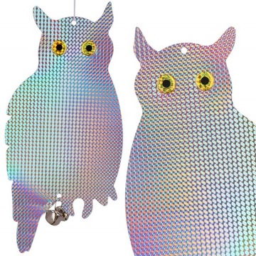 ОТПУСКАТЕЛЬ ДЛЯ ГОЛУБЕЙ, СЕЛЛИНГОВ, ПТИЦ ДЛЯ ПТИЦ, СВЕТООТРАЖАЮЩАЯ СОВА, ПОДВЕСНАЯ ГОЛОГРАММА