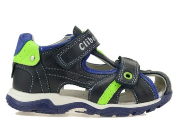 КОЖАНЫЕ САНДАЛИИ ДЛЯ МАЛЬЧИКОВ ДЕТСКАЯ ОБУВЬ САНДАЛИИ С ПОКРЫТИЕМ НА ЗАЛИВКЕ Размер 26