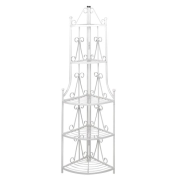 REGAŁ NA KWIATY KWIETNIK BIAŁY 5-POZIOMOWY 160CM