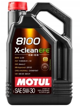 MOTUL 8100 X-CLEAN EFE 5W30 4L ACEA C2/C3