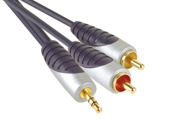 Bandridge Premium SAL 3405 - przewód 3,5/2x RCA 5m