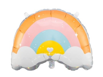 Balon foliowy tęcza Unicorn urodziny 55 cm