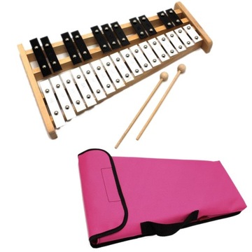 KAJA CYMBAŁKI - DZWONKI CHROMATYCZNE 27-TONOWE + POKROWIEC RÓŻOWY