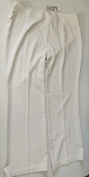 Next spodnie białe wzorzyste długie NOWE 46