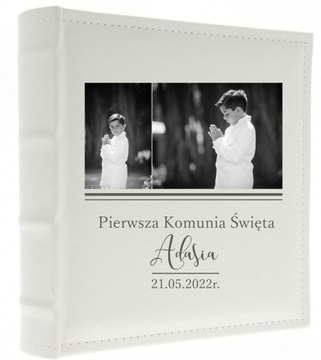 PREZENT KOMUNIJNY ALBUM NA ZDJĘCIA Z NAPISEM FOTO