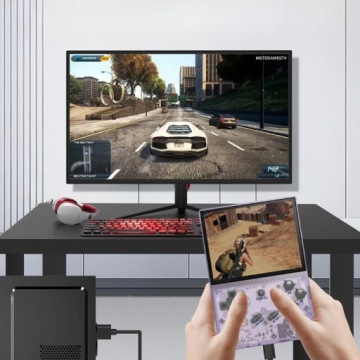 Портативная мобильная игровая консоль в стиле ретро Anbernic RG35XX 64 ГБ IPS фиолетовая