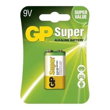 Bateria 6LR61 GP Super 9V MN1604 6LF22 S1